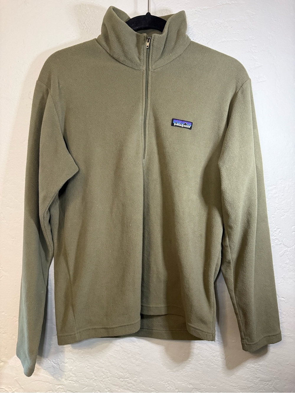 Patagonia Synchilla Men’s Olive Green Half-Zip Fleece Pullover
